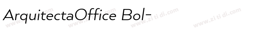 ArquitectaOffice Bol字体转换